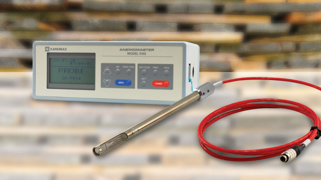 Kanomax High Temperature Anemometer 6162 Kiln Drying Blog Image