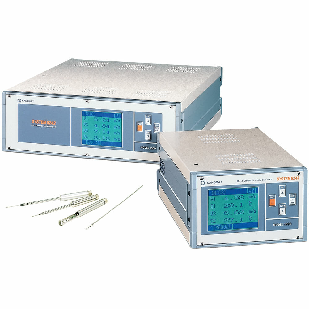 Kanomax Multi-Channel Anemometer -1550/1560 Front Kanomax Multi-Channel Anemometer -1550/1560 Front